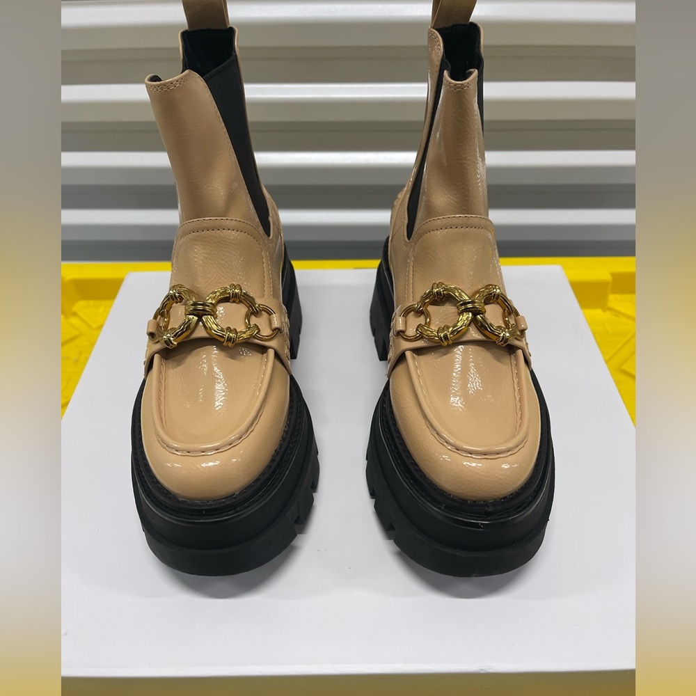 *NEW* Circus NY Sam Edelman Brooks SZ 7.5 Platform Chelsea Boot Women BLONDE